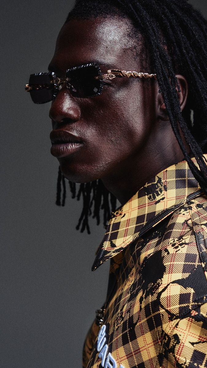 Obsidian Black Serpent Glasses