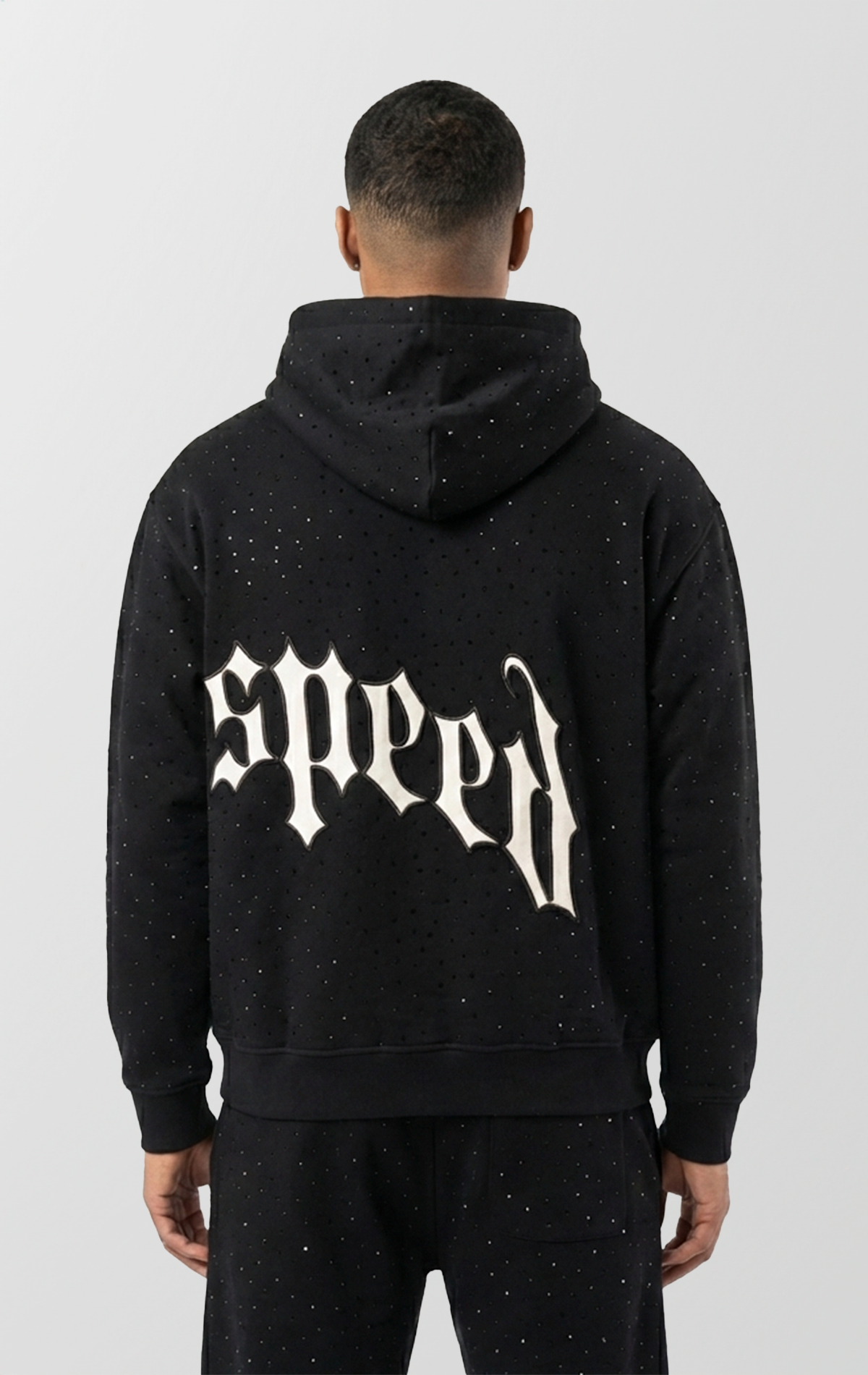 Godspeed VVS Rhinestone Sweatsuit | Black 500GSM Heavyweight Set