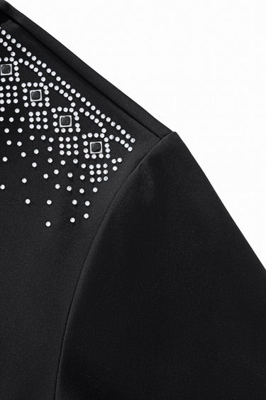 Rhinestone collar & Shoulder | Polo