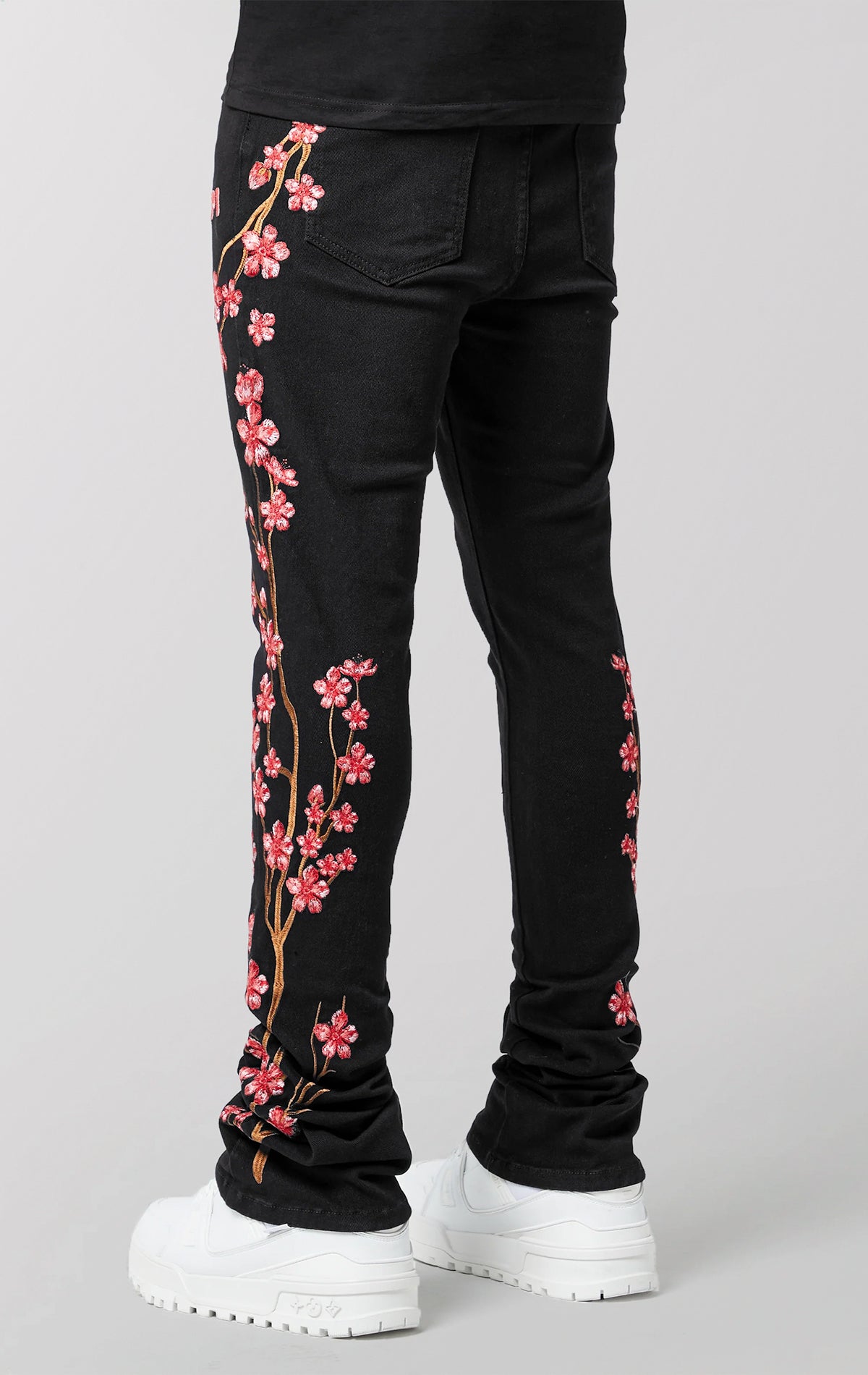 Obsidian Blossom Stack Denim