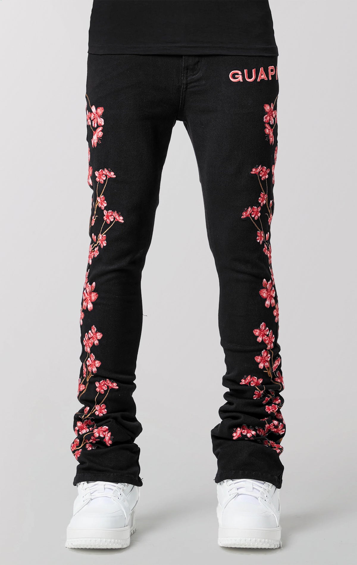 Obsidian Blossom Stack Denim
