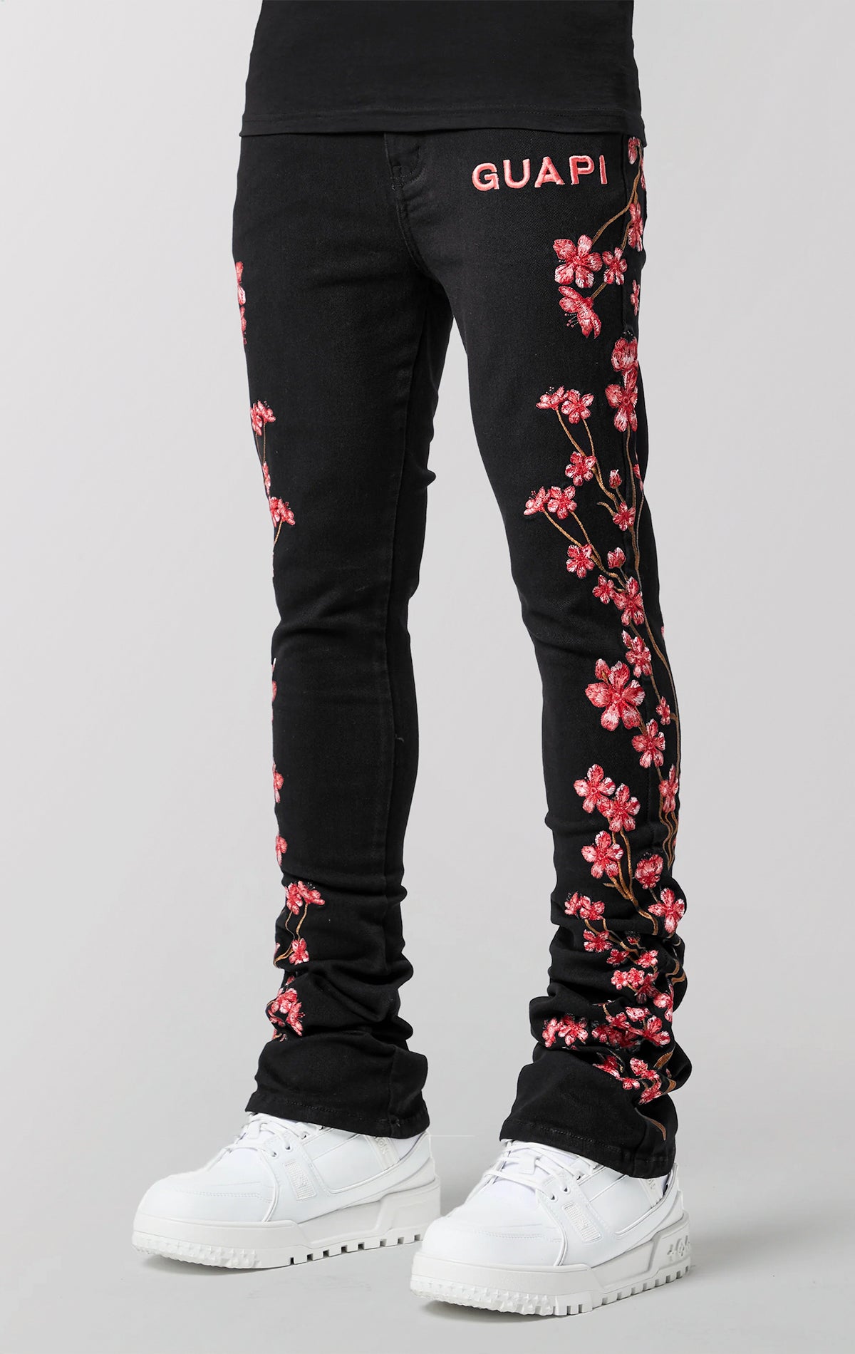 Obsidian Blossom Stack Denim