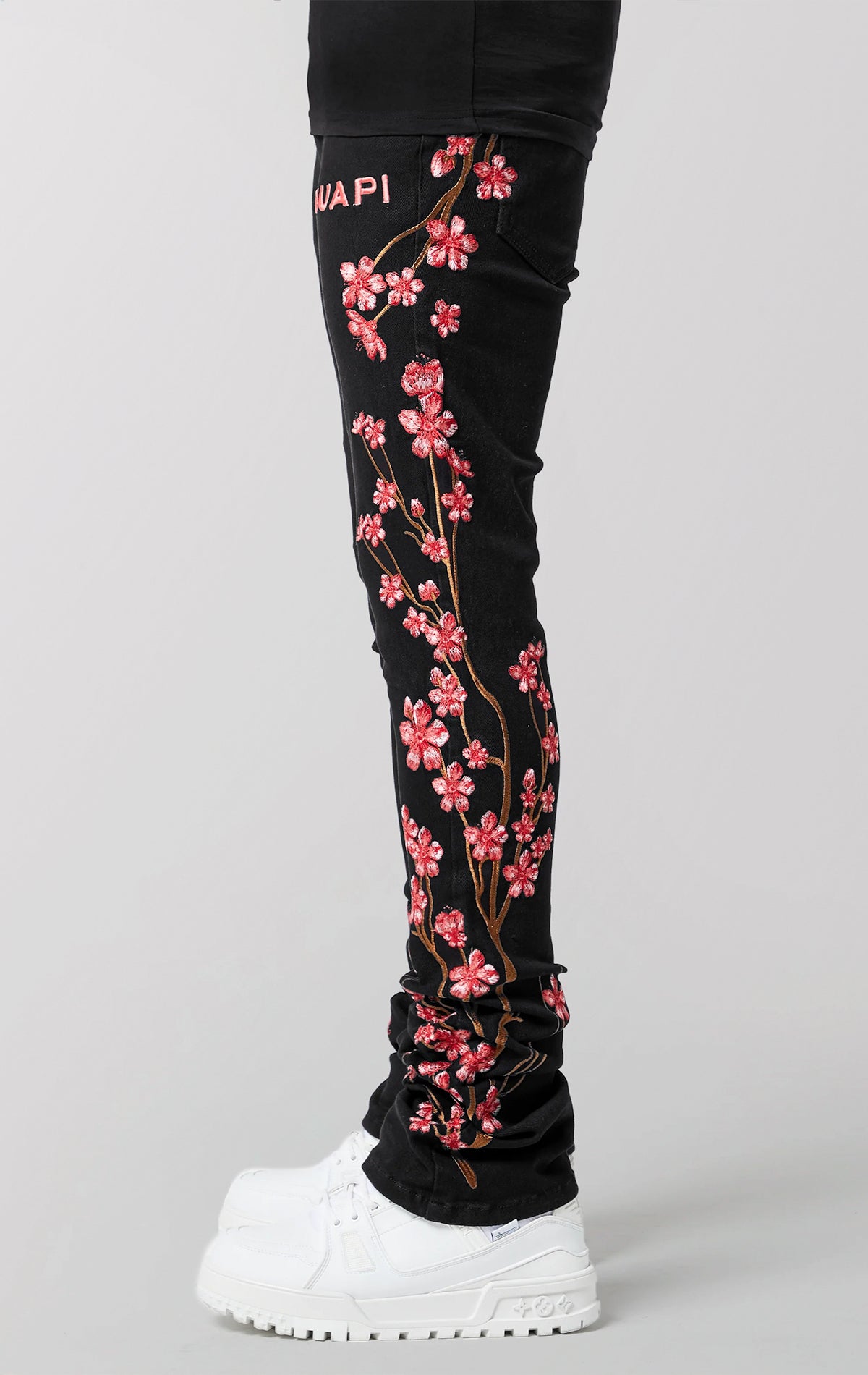 Obsidian Blossom Stack Denim