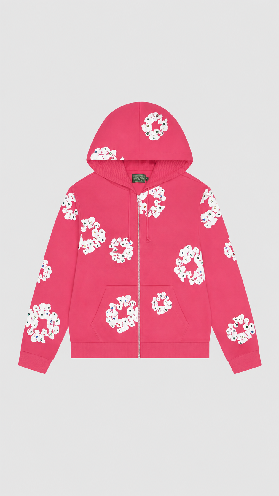 Rhinestone Wreath Zip Up | Hoodie