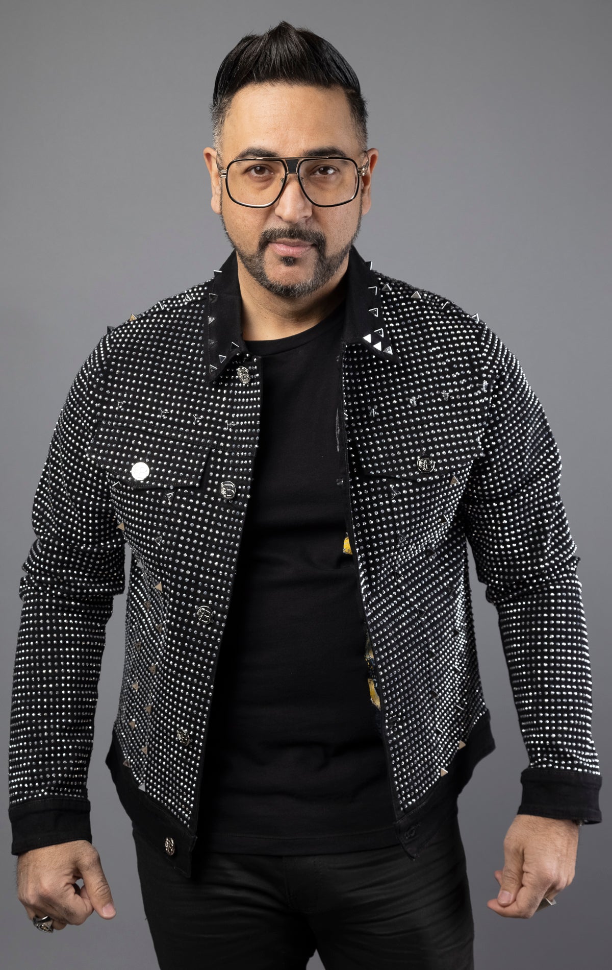 Premium quality denim jacket with eye-catching designs and modern detailing, perfect for layering.