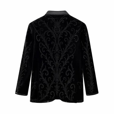 Valent Noir Velevt Blazer