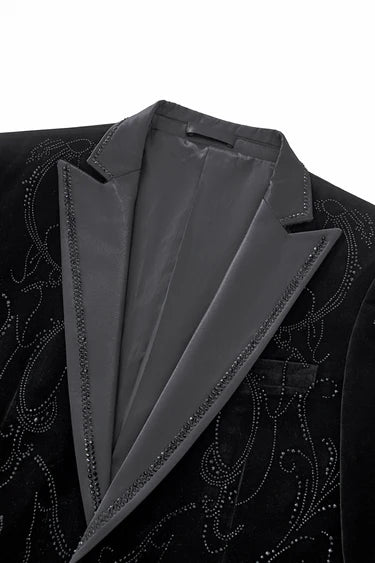 Valent Noir Velevt Blazer