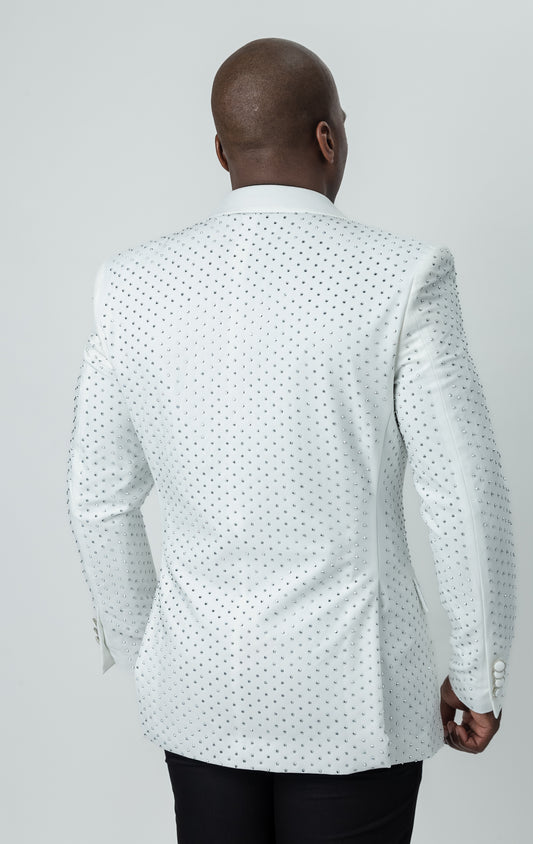 men,blazer,rhinestones, black,dresswear,elegance