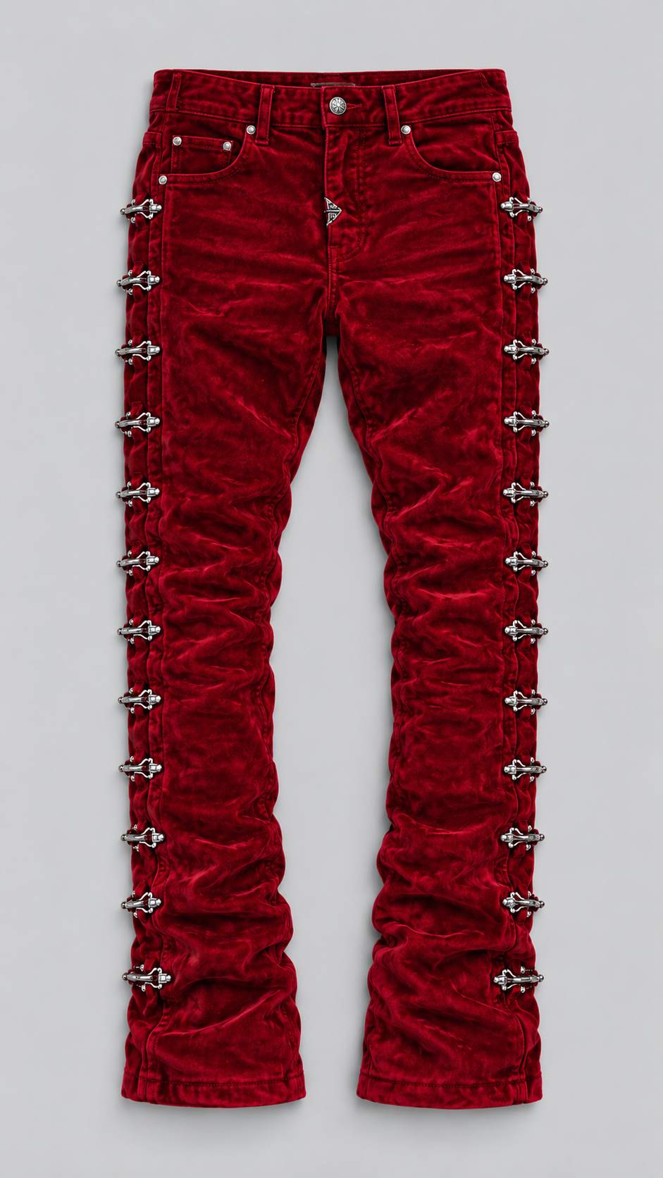 Velvet Aviation Clasp | Stacked Pants