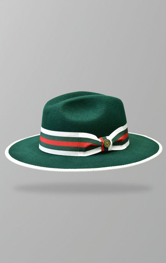 Fedora from the Wesley Collection with a 3-inch wide brim, grosgrain ribbon, and satin lining, crafted from 100% Australian Wool.