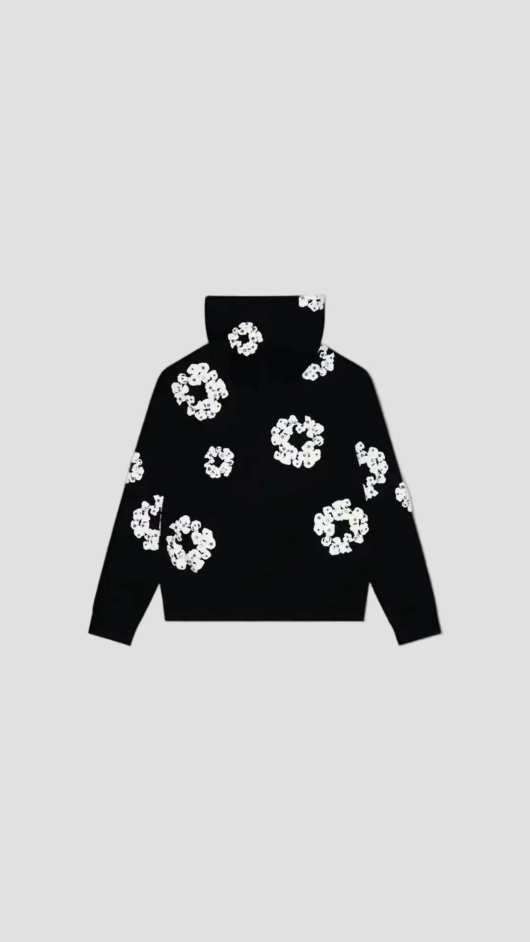 Rhinestone Wreath Zip Up | Hoodie