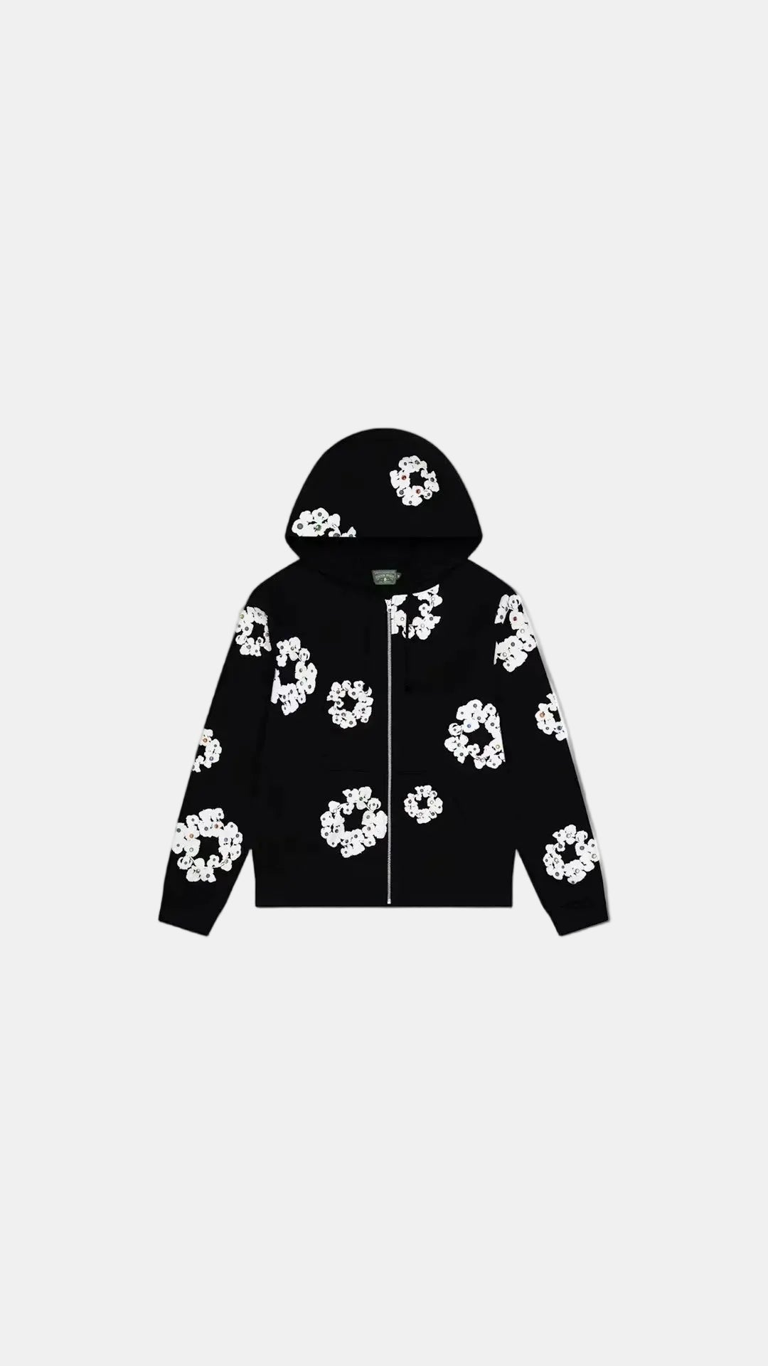 Rhinestone Wreath Zip Up | Hoodie
