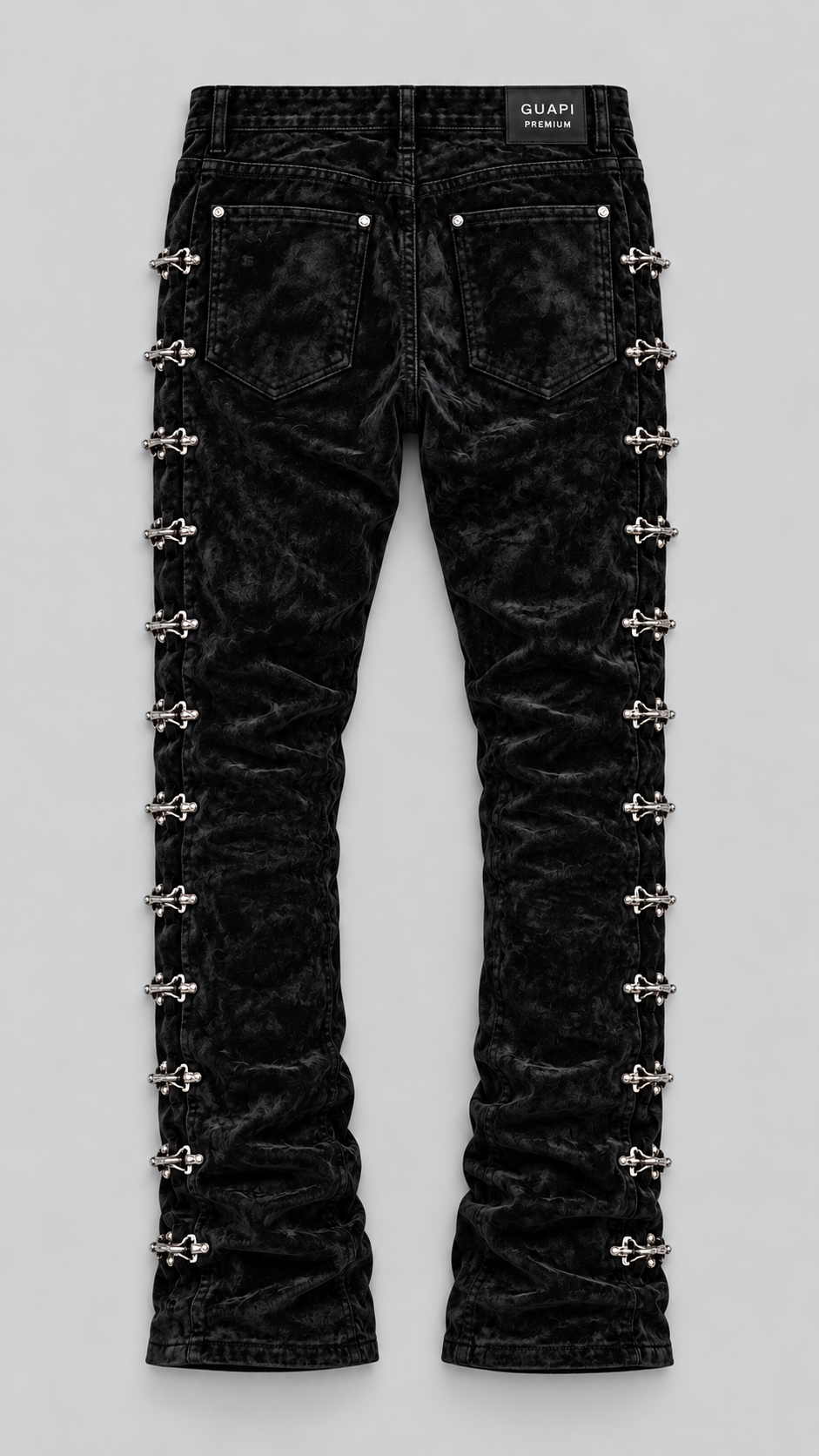 Velvet Aviation Clasp | Stacked Pants