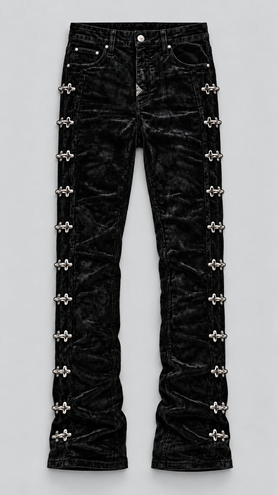 Velvet Aviation Clasp | Stacked Pants